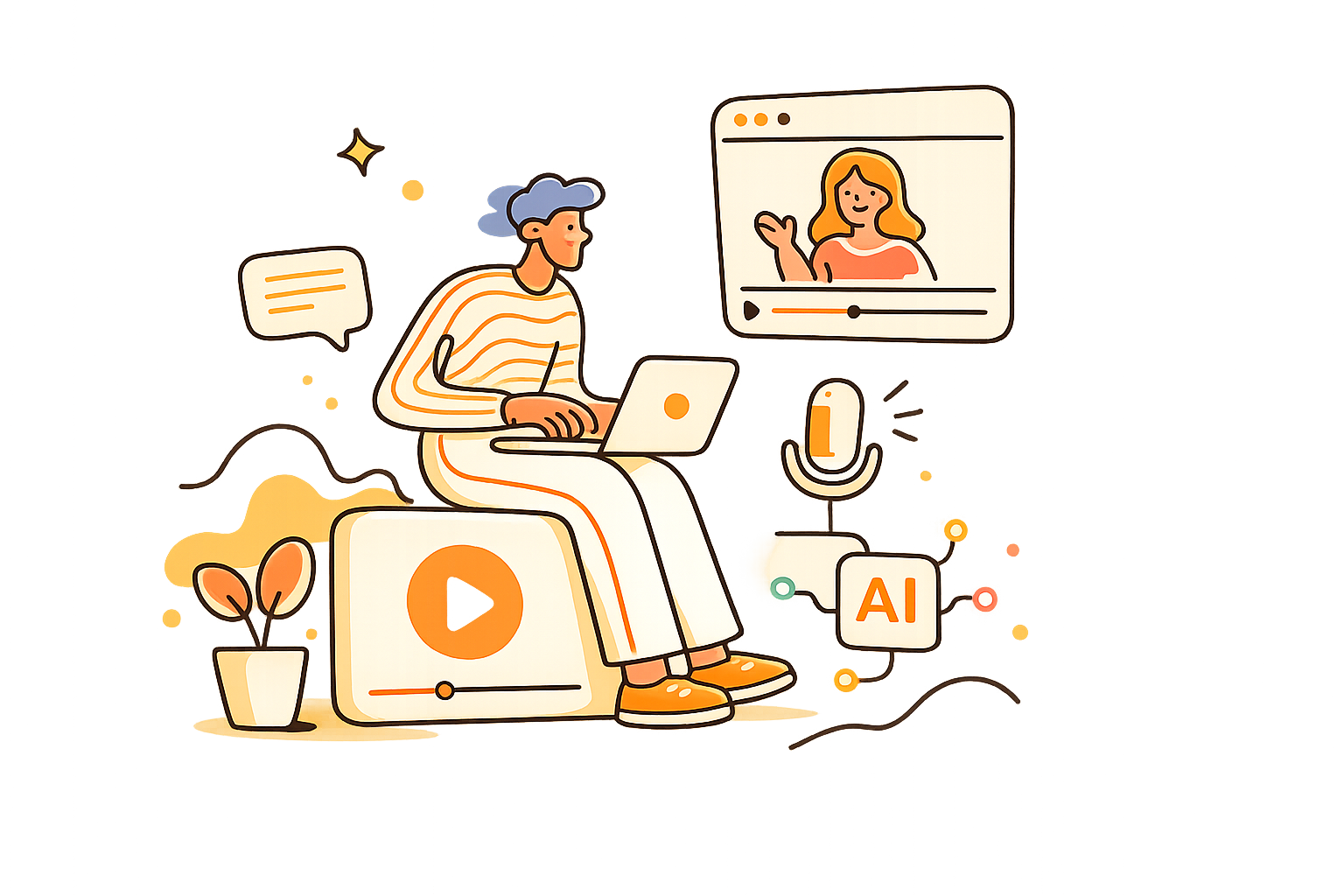 Excelacall, an AI concierge chatting with a website visitor and booking them in